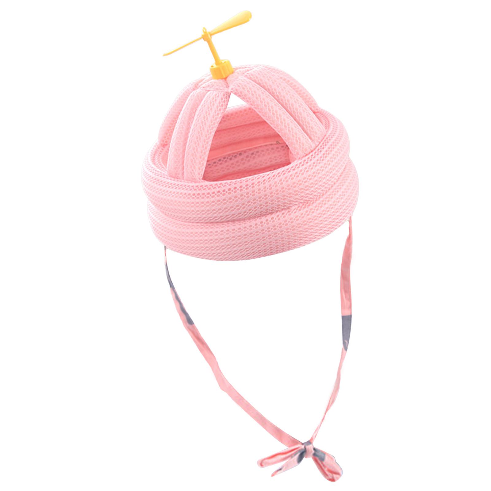 

Детский защитный шлем предотвращает падение, мягкая регулируемая защитная шапка для головы малыша для ползания и ходьбы розовый