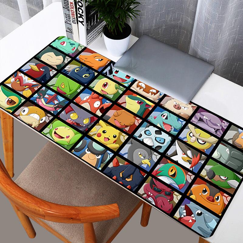 Mouse Pads XXL Pokemon Pikachu New PC Desk Mat Gamer Office Carpet Keyboard Table Gaming Accessories Durable Mousepad 800x300x2mm