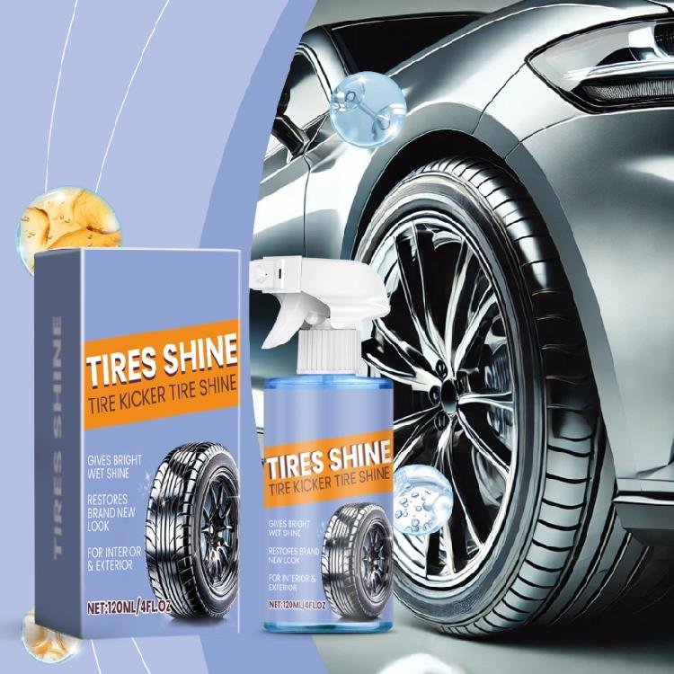Tire Shine Sprayer Professional Tyre Shine 4 Fl Oz Tire Coating Sprayer Quick Drying Tire Dressing High Gloss