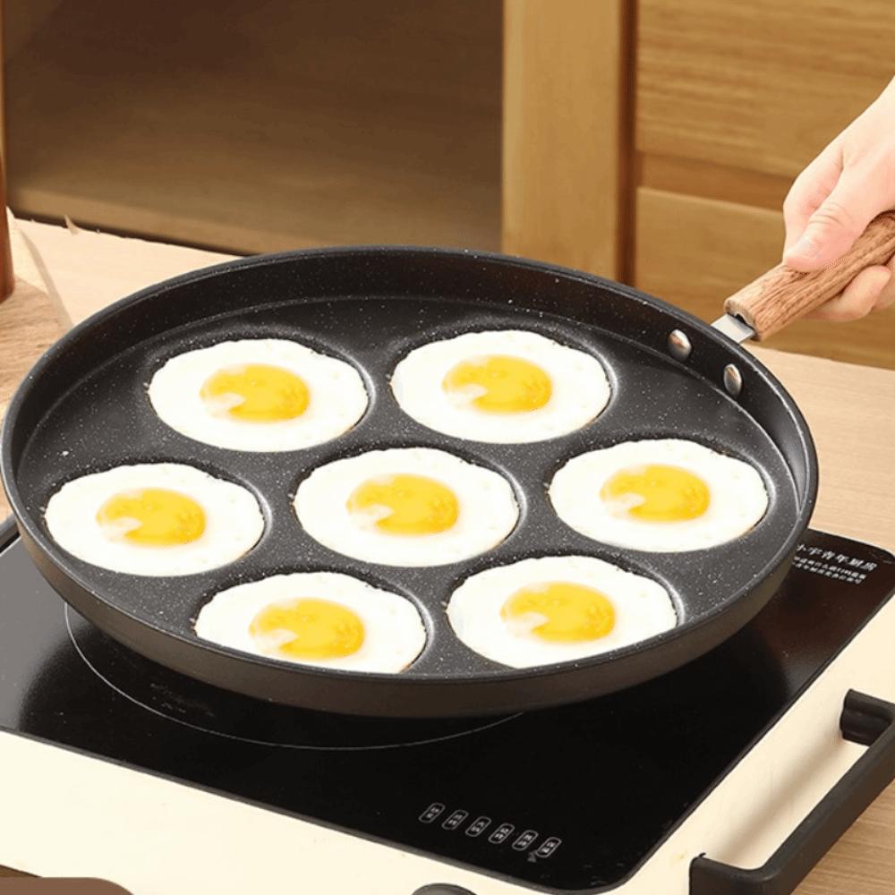 Round Breakfast Egg Pan 4/7 Hole Egg Cooker Multi-functional Egg Frying Pan  Restaurant