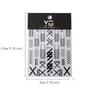 5D Simple Black White Shiny Gold Rivet X Bandage Tie Adhesive Nail Art Stickers Decals Manicure Hot Girl Unique Charms