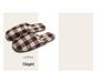 Women's Luxury Checkered Suede Fleece Slippers - Non-Slip Lightweight Tendon Sole
