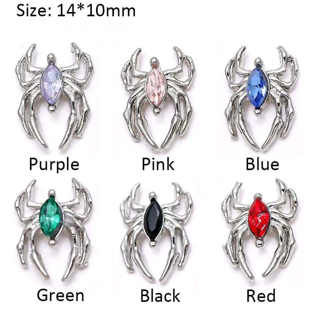 5pcs/set Nail Art Decorations Spider Horse Eye Nail Decorations  Lady
