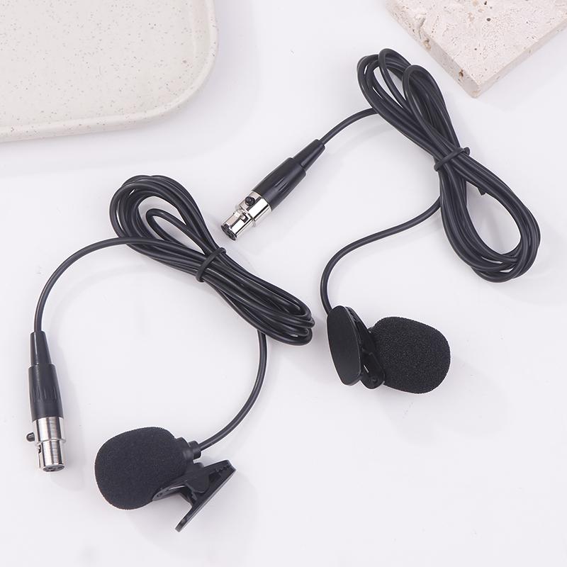 Professionelles Lavalier-Ansteckmikrofon für Akg Sennheiser Shure Drahtlosen Taschensender Mini 3-Pin XLR Verriegelbar 4-Pin