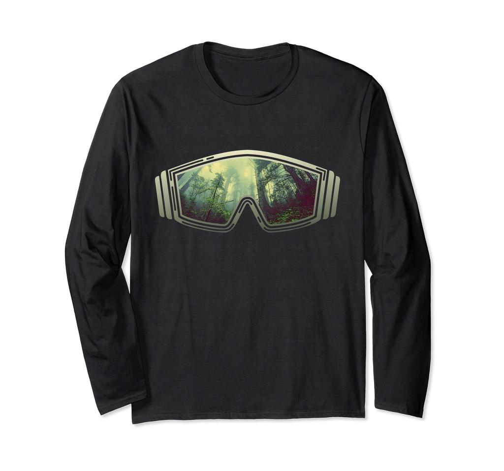 Downhill Bike MTB Mountain Bike Cycling Long Sleeve Goggles, Jersey, Goggles, T-Shirt