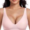 Roagous Deep, Bra Women's Rimless Seamless Bra Women's Rimless Low Chest, Shirt Bra