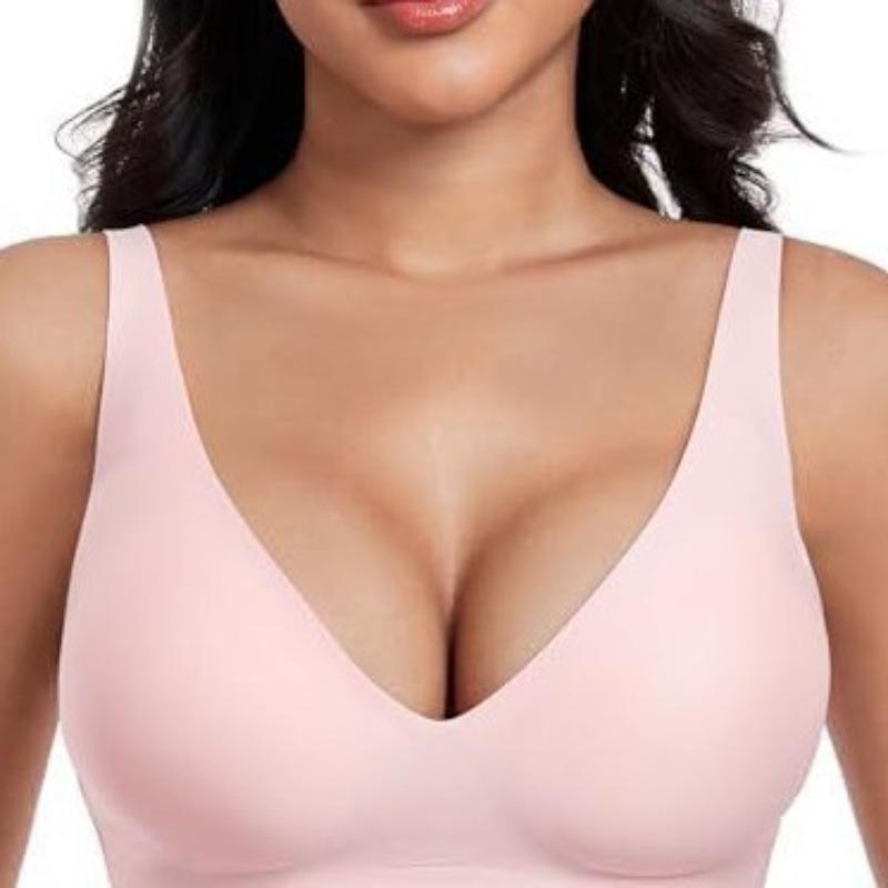 Roagous Deep, Bra Women's Rimless Seamless Bra Women's Rimless Low Chest, Shirt Bra