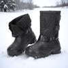 Men's Waterproof Non-Slip Large Snow Boots with Thick Velvet Lining