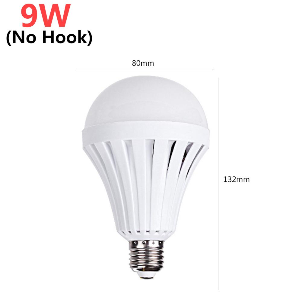 Outdoor Camping Emergency Bulb Rechargeable LED Light Bulb E27 5W 7W 9W 12W Emergency Bulb for Home Power Failure Porch Garden