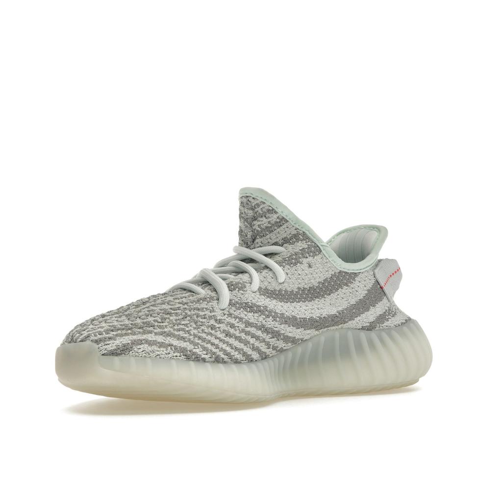 adidas Yeezy Boost 350 V2 Blue Tint 2017 Unisex-Sneaker Grau-Drei Hochauflösendes-Rot B37571