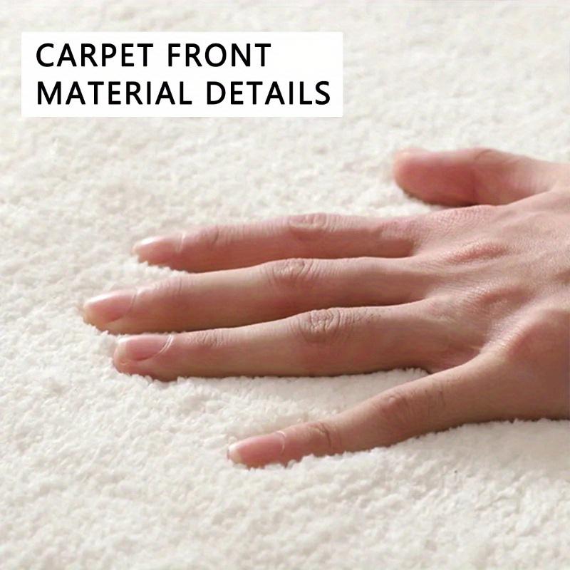 VIKAMA Checked Plush Long Strip Carpet for Room Decoration, Bedroom Bedside Soft Footpad, Living Room Sofa Mat, Home Decoration