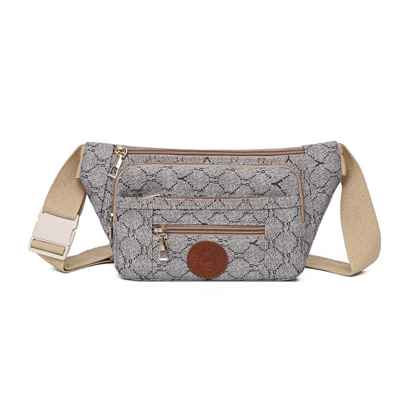 Modische Hüfttasche, Reißverschluss, geeignet für Outdoor-Aktivitäten, Crossbody-Sporttasche, lässige Umhängetasche, mehrschichtig c