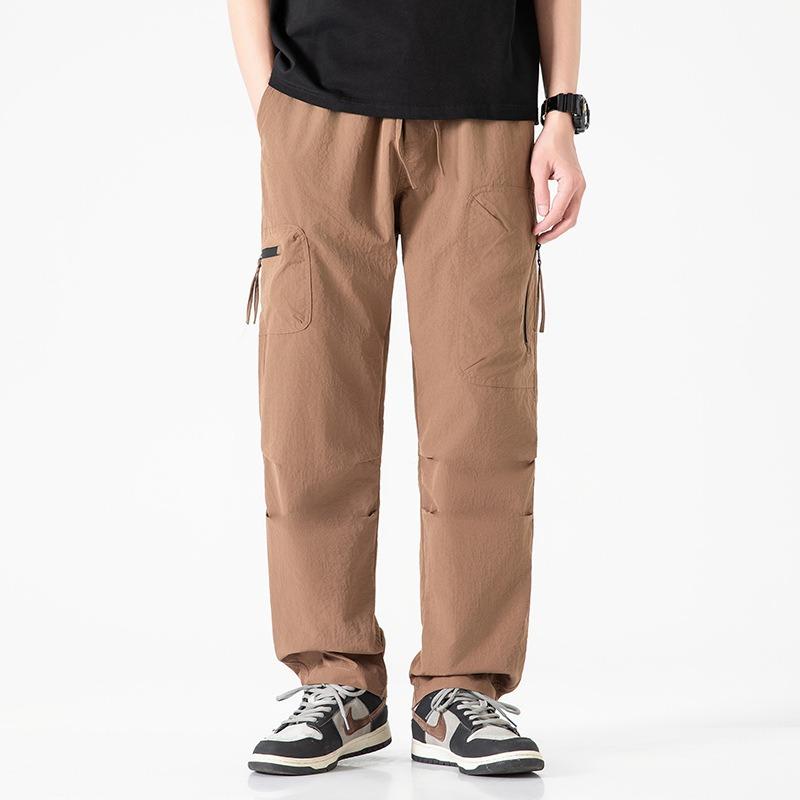 Summer New Overalls Casual Loose Men's Trousers Trendy Brand Men's High-end Pants Men's Wide Legs