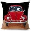Cartoon Driving Car Cat Cushion Cover Decor Cute Pet Animal Pillowcase Polyester Pillow Case for Sofa Home Children Room 45x45cm