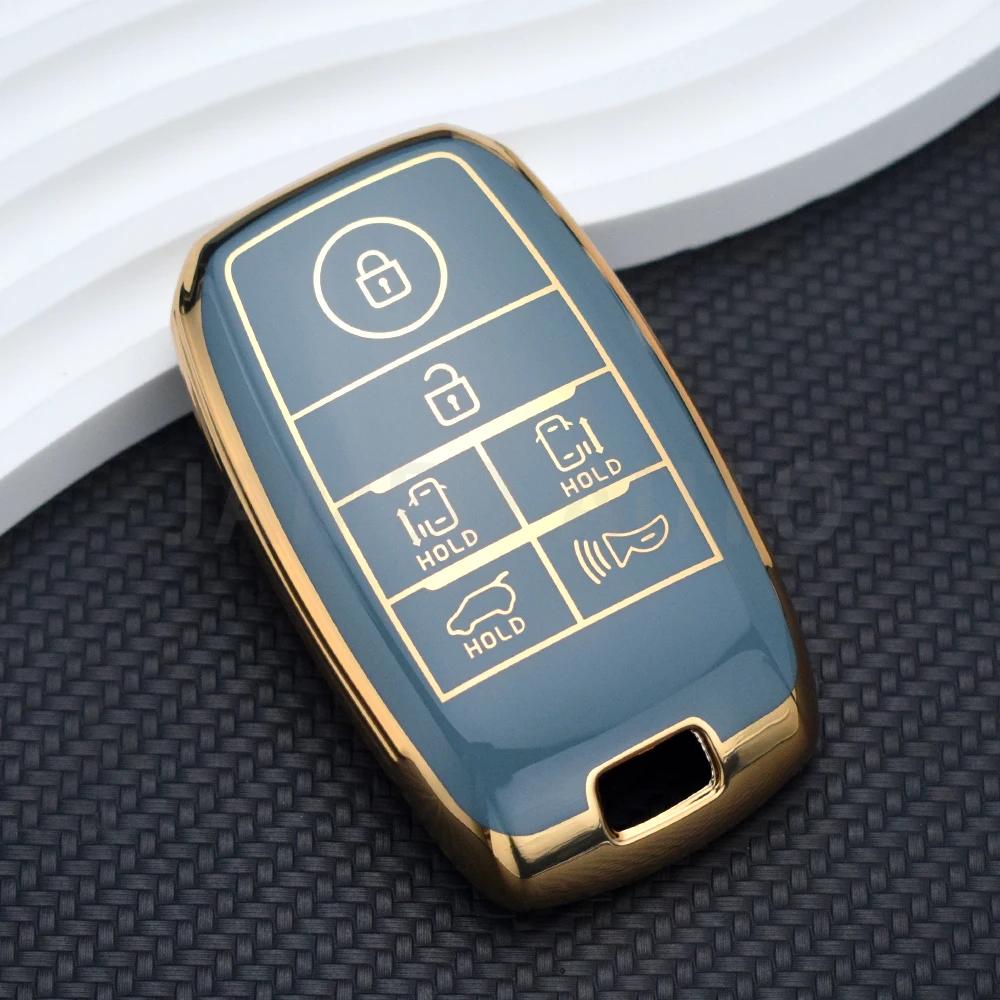 

6 Button Tpu Car Key Cover Remote Control Holder For Kia Sedona Grand Carnival Sorento Shell Fob Key Case Protection Skin