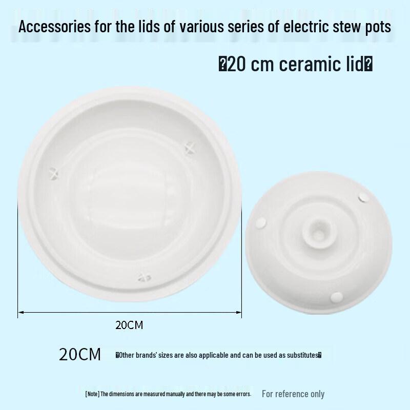 Universal Visible Ceramic Lid for Electric Stew Pots