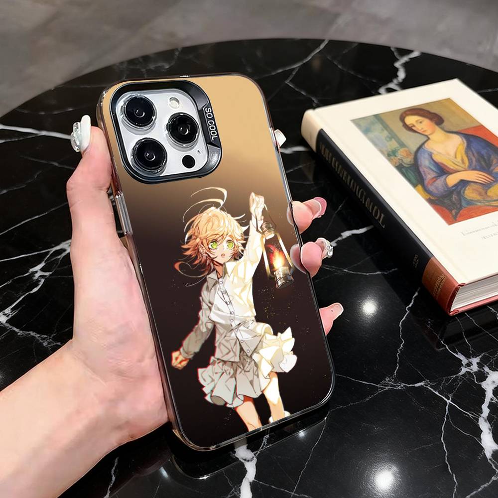 

The Promised Neverland Emma Phone Case For iPhone 17,16,15,14,13,12,11 Plus,Pro Max,XS,Colored Silver Plated Inside Cover iPhone15