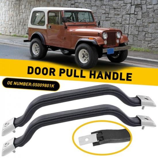 Interior 2x Door Pull Handle for JeeXJ5 For Strap CJ7 Wrangler CJ8 YJ