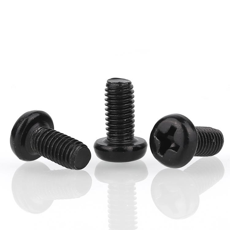 304 Stainless Steel Black Pan Head Phillips Screw with Dacromet Coating