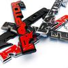 QYCI4 ABS Trunk Sticker Plastic Logo Badge Raptor Letter Badge for Ford Focus Mk2 Fiesta Mk3 Mondeo Mk4 Ranger Kuga Mk7 C Accessorie