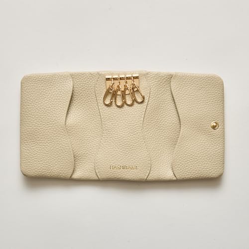 Hazel Chirabari Heart Key Case Ha-2402-604 Ecru