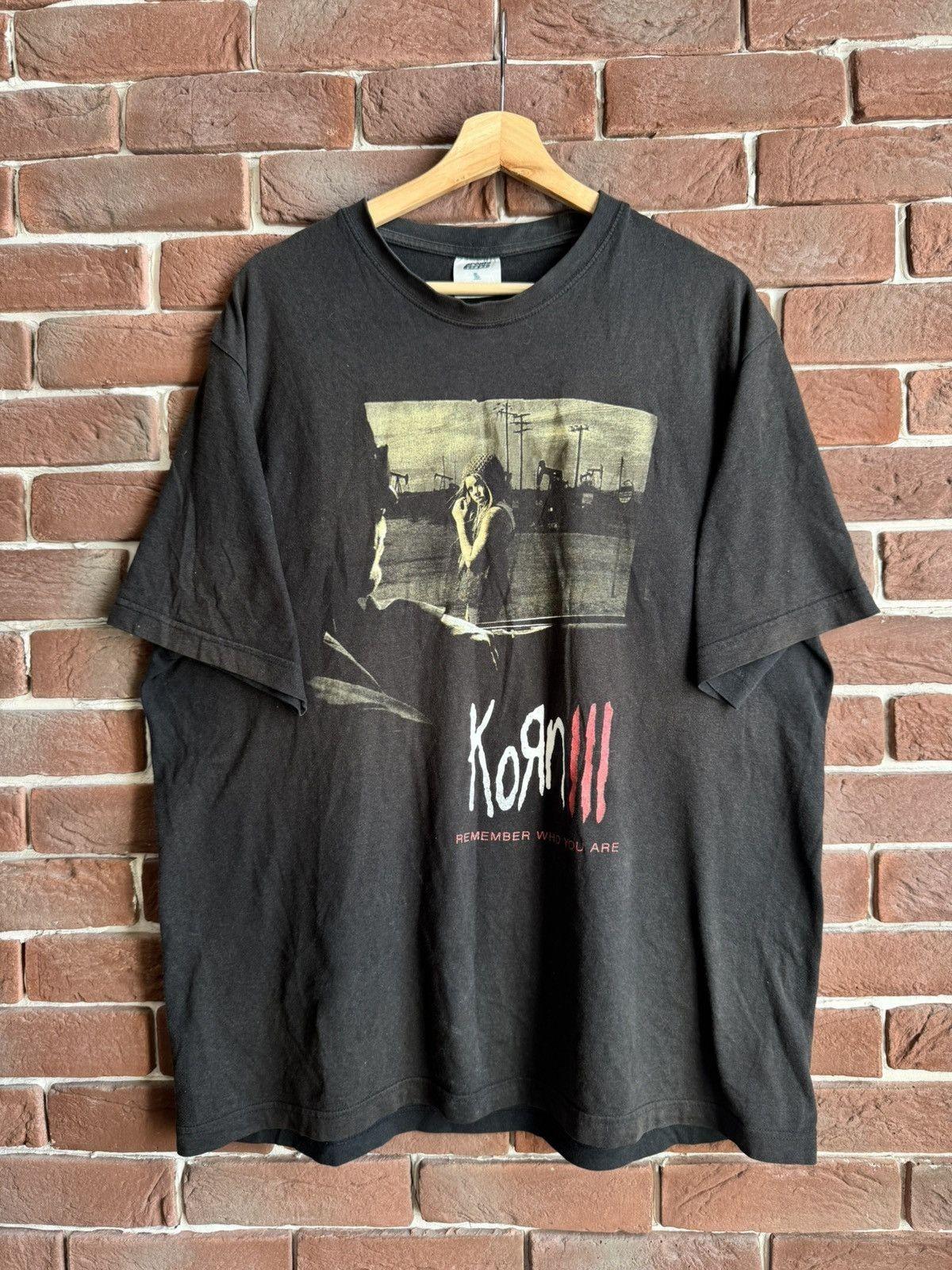 Vintage 00s Korn Tee Remember Who You Are Nu Metal Band Tee Unisex T-Shirt S