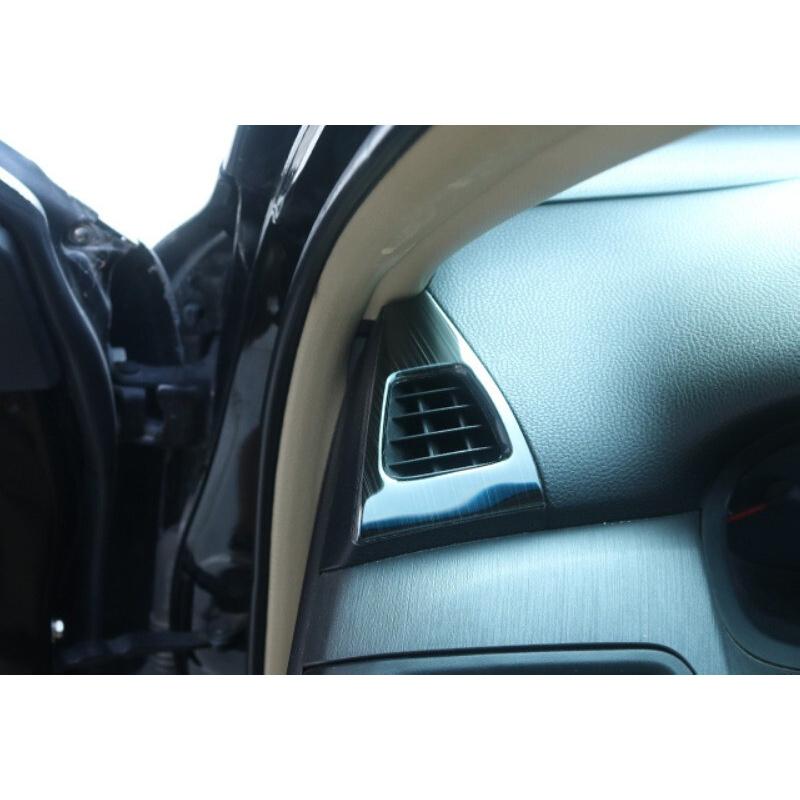 Instrument L&R Air Outlet Vent Trim For Honda Accord 8th 2008-13 Black Titanium
