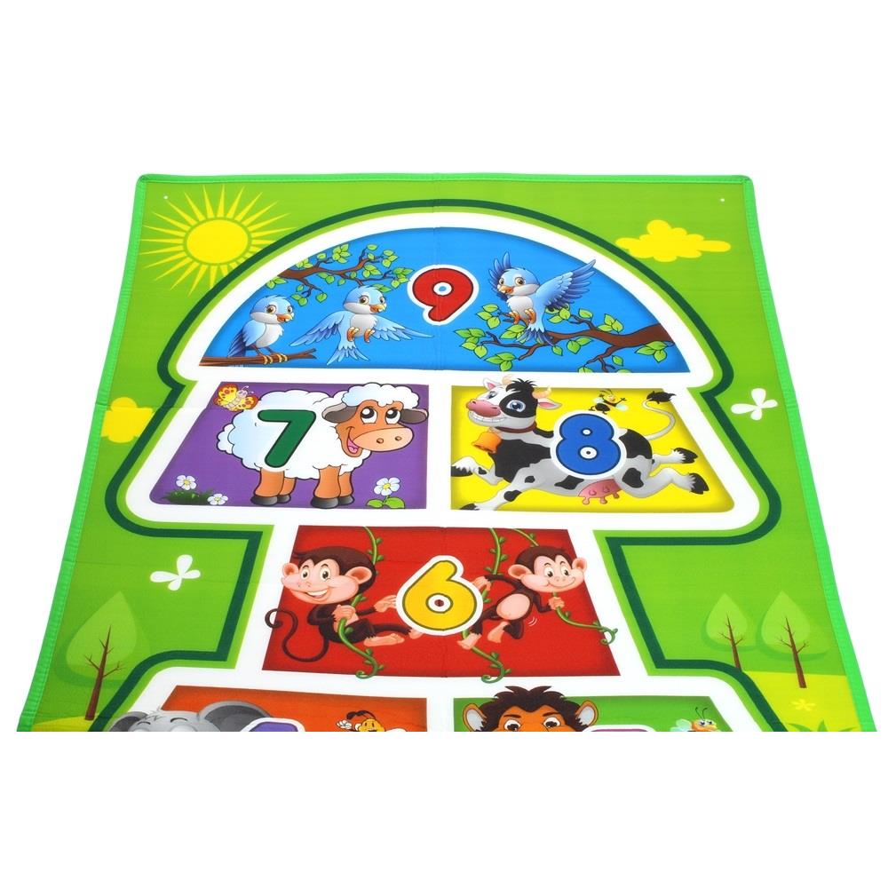 Large Floor Mat for Hopscotch Jumping Fun 200x90 Discs
