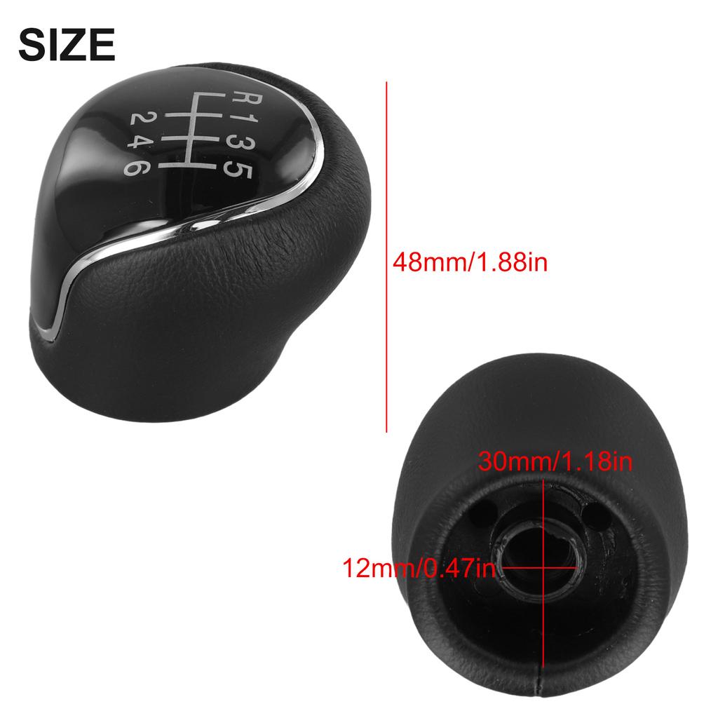 6 Speed Gear Shift Knob Balck Gear Shift Hand Ball For Ford Focus For Transit For C-Max For Mondeo Car Accessories