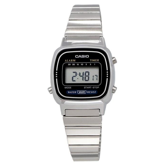 Casio LA670WD-1 Women's Digital Watch - Silver/Black