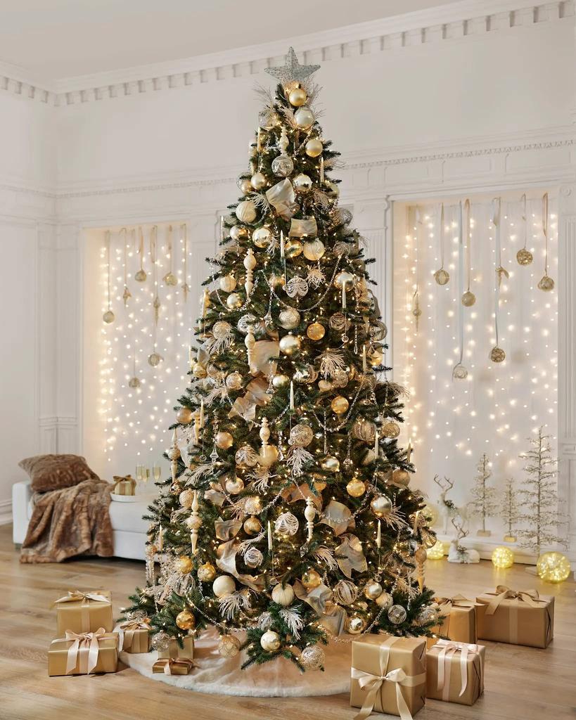 Hanakaze Luxurious Set of Christmas 10 Different Stylish and Gorgeous Gold Perfect for DIY Christmas Decorating and Adding a New 100-Piece