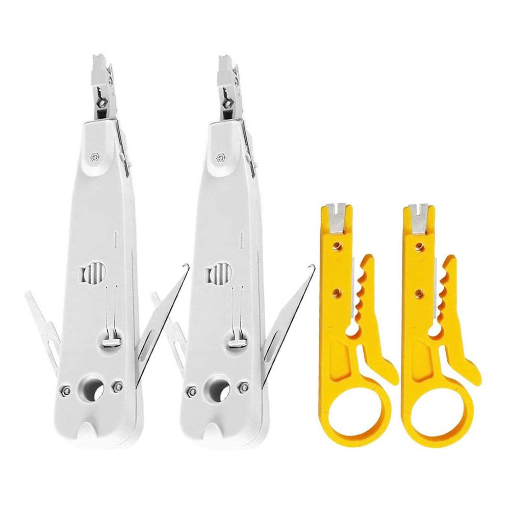 A84X-Professional Punch Down Tool IDC RJ45 RJ11 Cat5e Cat6 Network Telecom Phone Cable Socket Impact Terminal Insertion Tools