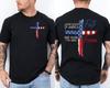 250th Anniversary Faith Freedom 250 Years American Flag Front Amp; Back TShirt Unisex T-Shirt