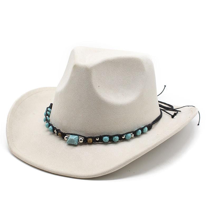 Western Style Felt Hat For Men And Women With Sun Protection And Breathability