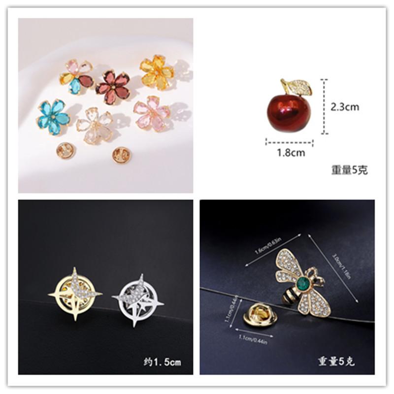 Men's Suit Brooch Groom Wedding Collar Flower Korean Version Wedding Collar Pin Suit Pin Brooch Simple Badge Accessories