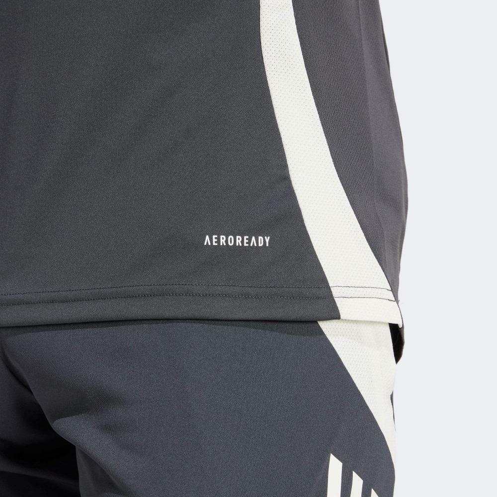 Adidas Tiro 24 Manchester United Sport Performance Training Fashion Comfortable Short Sleeve T-Shirt Men Tops Gray IS8086