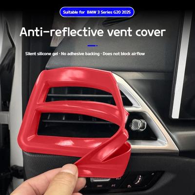 For BMW 3 Series G20 2025 Dashboard Out of Trend Silicone Protective Cover Air Conditioner Left and Right Reflective Decoration