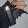 New Punk Style Bat Lip Balm Holder Anti Lost Gift Cigarette Lighter Sleeve PU Leather Lighter Protective Cover