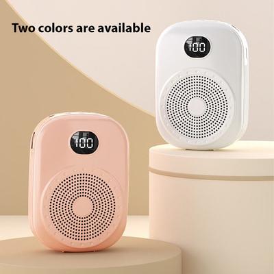 Sprachverstärker Tragbares Megaphon-PA-System mit kabelgebundenem, am Kopf montiertem Mikrofon BT Wireless