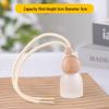 Frosted Glass Car Diffuser Bottle with Lanyard for Essential Oils - Refillable and Ideal for Home or Wardrobe Decor.
