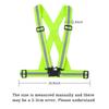 Outdoor Adjustable Safety Vests Night Walking Highlight Reflective Vest Lightweight Biking Safety Straps Waterproof Running Gear