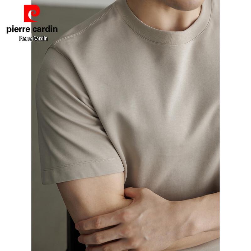 Pierre Cardin Men's Modal Silk Blend Round Neck Short Sleeve T-Shirt