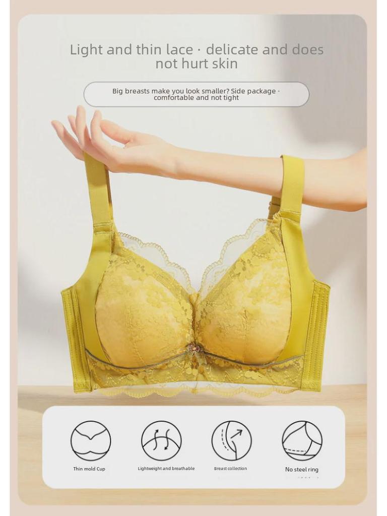 Summer Ultra-Thin Wireless Full Cup Bra: Enhances Shape & Prevents Sagging