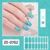 Glitter Nail Polish Strips with File Easy Apply Remove Self Adhesive Women Full Nail Sticker Home Manicure DIY Nail Art Decoration Wrap