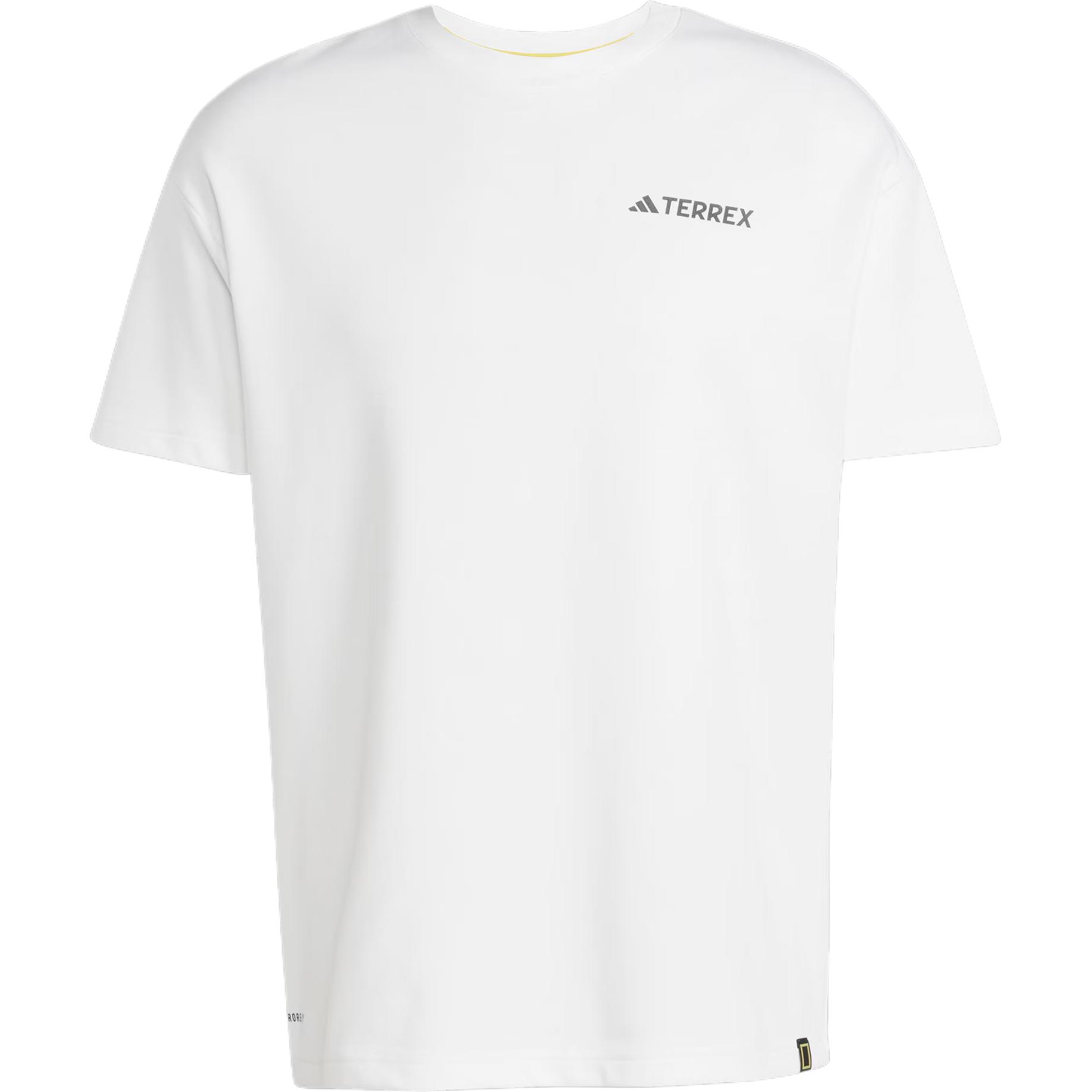 

Adidas Terrex X National Geographic Collaboration Loose Fit Round Neck Moisture Wicking Quick Dry Short Sleeve T-Shirt Unisex T-Shirts White JD5956 2XL