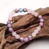 Purple Emperor Stone Rose Quartz Women's Bracelet