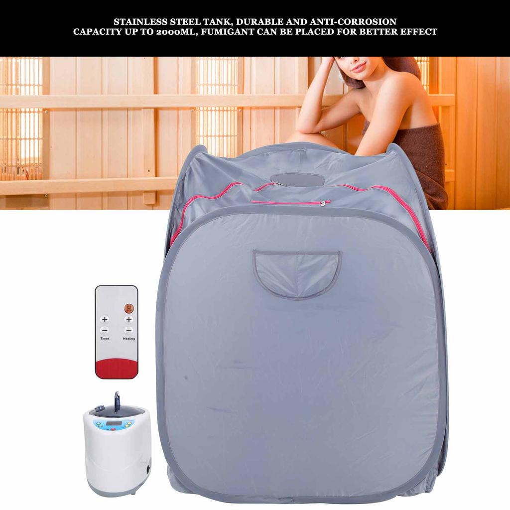 2L Steam Machine with Portable Sauna Steam Room Folding Steam Sauna for HouseholdUS Plug 110V