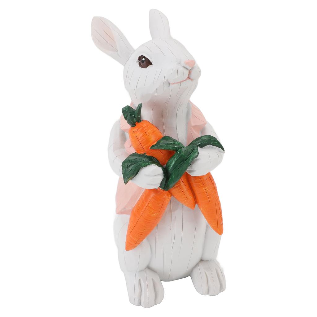 Bunny Figurine Cute Vintage Resin Ster Bunny Statue for Home Ornament Holiday Decoration