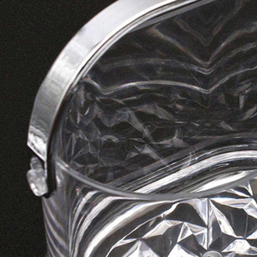 2.5L Ice Cube Container, Acrylic Champagne Wine Bucket, Beverage Chilling Tub, Bucket for Hotel