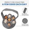 Soft Eggs Gathering Bags Portable Canvas Egg Holder Quality Material Easter Egg Collector  Kitchen